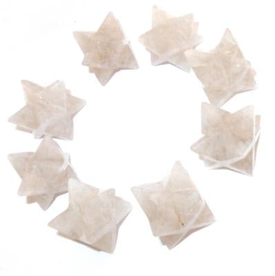 Smoky Quartz Light Merkaba Star Crystal