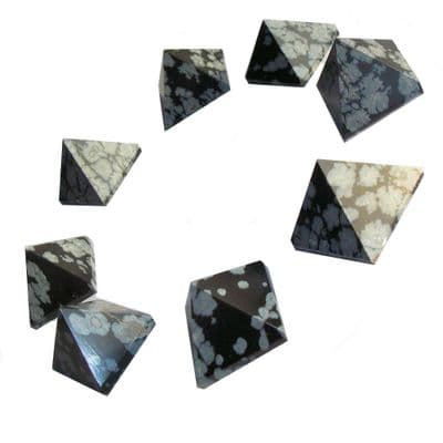 Snowflake Obsidian Crystal Pyramid