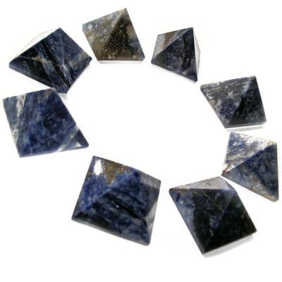 Sodalite Crystal Pyramid