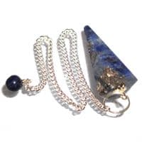 Sodalite Dowsing Pendulum Crystal Point