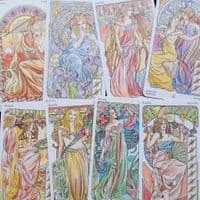 Tarot Art Nouveau Cards
