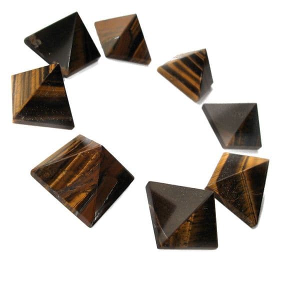 Tiger Eye Gemstone Pyramid