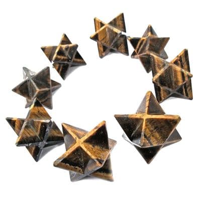 Tiger Eye Merkaba Star Crystal