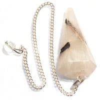Tourmalinated Quartz Dowsing Pendulum Point