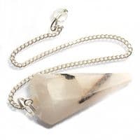 Tourmalinated Quartz Dowsing Pendulum Point
