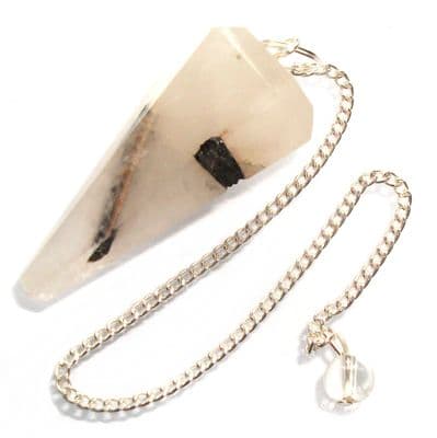Tourmalinated Quartz Dowsing Pendulum Point