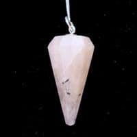 TQ01 Tourmalinated Quartz Crystal Dowsing Pendulum