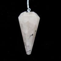 TQ01 Tourmalinated Quartz Crystal Dowsing Pendulum
