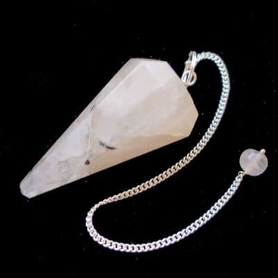 TQ01 Tourmalinated Quartz Crystal Dowsing Pendulum
