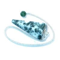 Tree Agate Crystal Pendulum Point