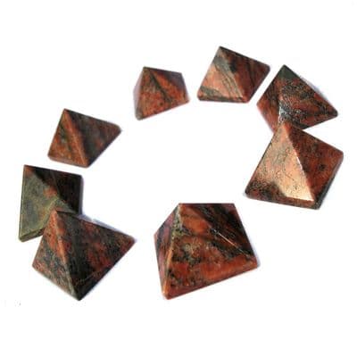 Unakite Crystal Pyramid