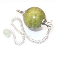 Vesuvianite Dowsing Pendulum Crystal Ball Sphere