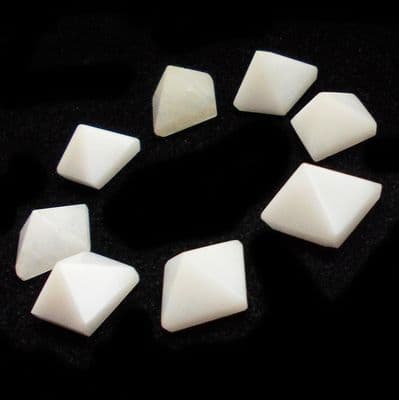 White Agate Gemstone Pyramid