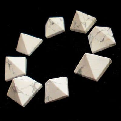 White Howlite Crystal Pyramid