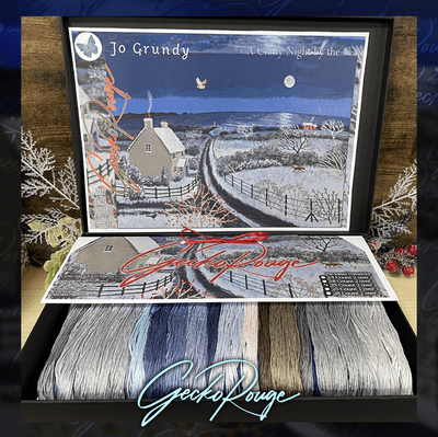 A Chilly Night by the Sea by Jo Grundy Modern Cross Stitch Art Kit