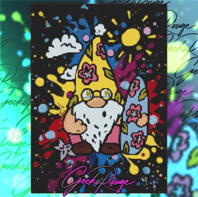 A Gonk for Summer  by Sophie Kilpatrick Modern Cross Stitch Art Kit