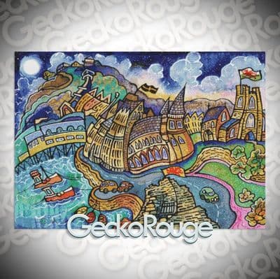 Aberystwyth 1 by Dorian Spencer Davies Art Modern Cross Stitch Art Kit