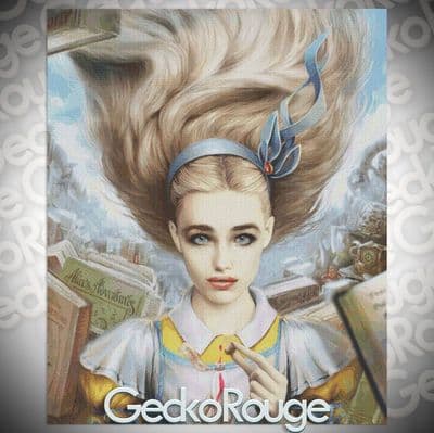 Alice by Omri Koresh Modern Cross Stitch Art Kit