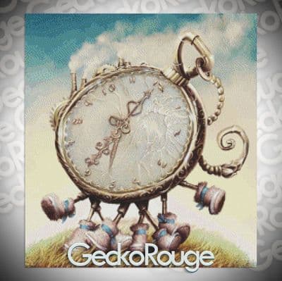 Alice Series 'Watch' by Omri Koresh Modern Cross Art Stitch Kit