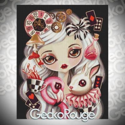 Alicia by Sandra Vargas Modern Cross Stitch Art Kit