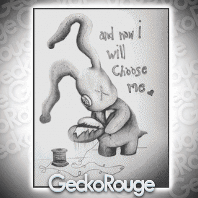 And Now I Will Choose Me by Durgie Modern Cross Stitch Art Kit