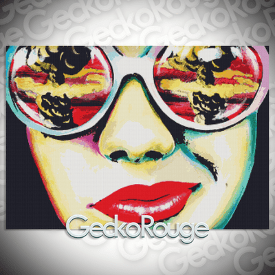 Atomic Garden 149 by Carissa Rose Modern Cross Stitch Art Kit