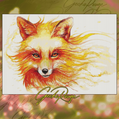 Autumn Fox by Jonas Joedicke Modern Cross Stitch Art Kit