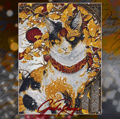 Bakeneko by Scandy Girl Modern Cross Stitch Art Kit
