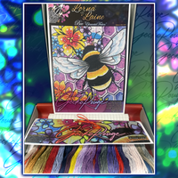 Bee by Lorna Laine - GeckoRouge Modern Cross Stitch Kit