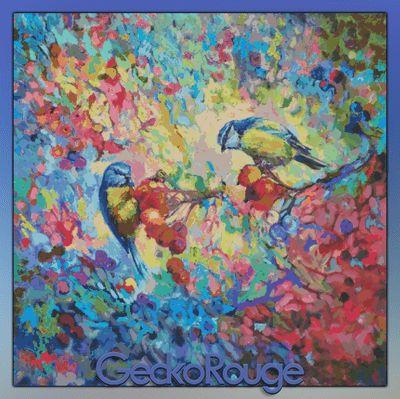 Berry Banquet by Sue Gardner Modern  Cross Stitch Art Kit