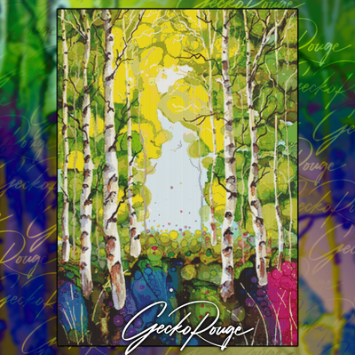 Birch Trees by  Katie Day Modern Cross Stitch Art Kit