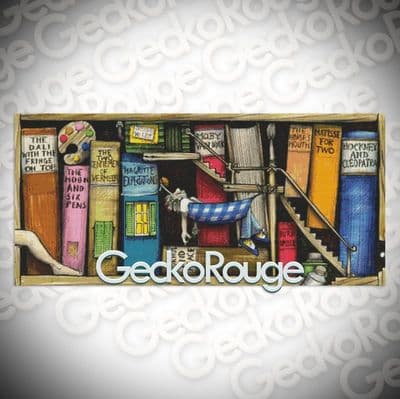 Bookshelf (Artist) by Colin Thompson Modern Cross Stitch Art Kit