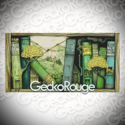 Bookshelf (Flowers) by Colin Thompson Modern Cross Stitch Art Kit