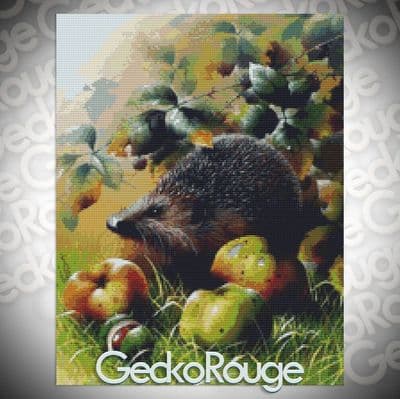Bramley Hedgehog by David Finney Modern Cross Stitch Art Kit