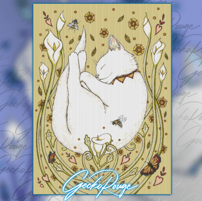 Butterflies & Bees by Anita Inverarity Modern Cross Stitch Art Kit (FREE NEEDLE MINDER)