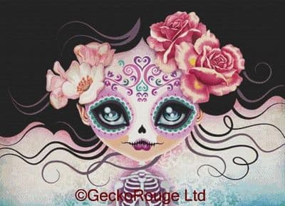 Camila by Sandra Vargas Modern Cross Stitch Art Kit