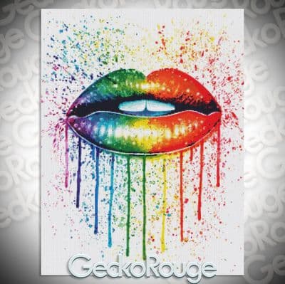 Candy Kiss by Carissa Rose Modern Cross Stitch Art Kit