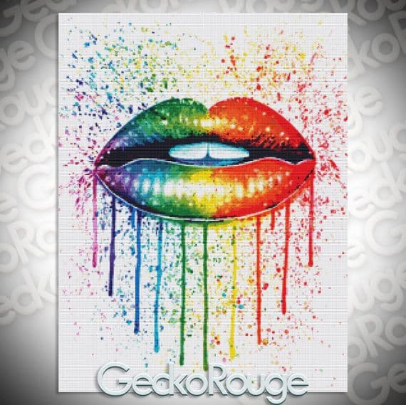 Candy Kiss by Carissa Rose Modern Cross Stitch Art Kit