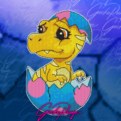 Confused by TerrorMango Modern Cross Stitch Art Kit