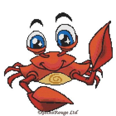 Crab, Dylan by Swirlies World Modern Cross Stitch Art Kit