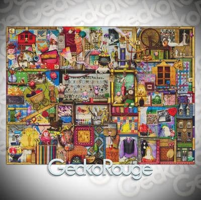 Craft Cupboard by Colin Thompson  Modern Cross Stitch Art Kit - Extra Large Kit