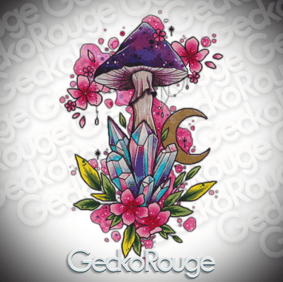 Crystal Toadstools by Lorna Laine Modern Cross Stitch Art Kit