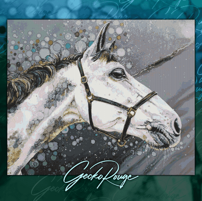 Dapple Grey by  Katie Day Modern Cross Stitch Art Kit