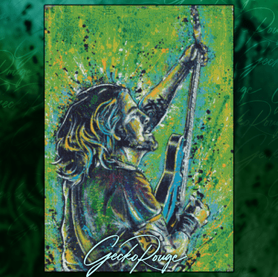 Dave Grohl by Sara Bowersock Modern  Cross Stitch Art Kit