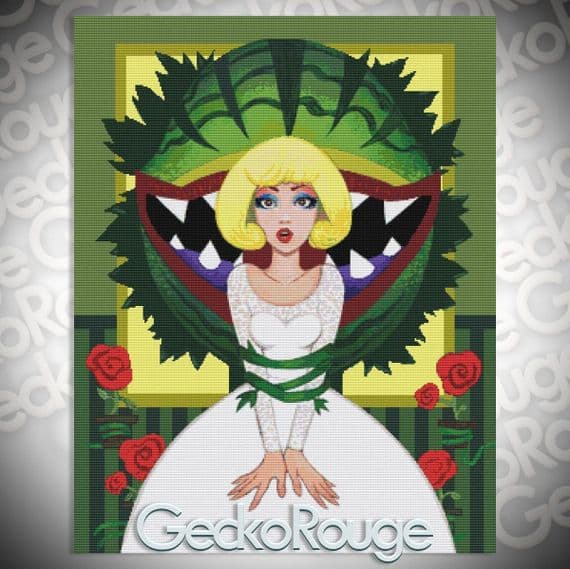 Don't Feed The Plants by Leilani Joy Modern Cross Stitch Art Kit