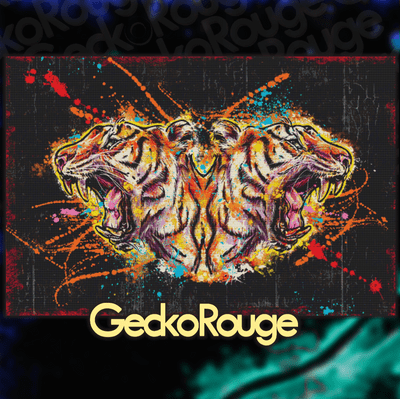 Double Headed Tiger by Sara Bowersock Modern Cross Stitch Art Kit