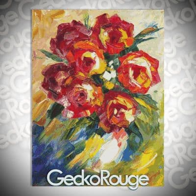 Dream Roses by Jessilyn Park Modern Cross Stitch Art Kit