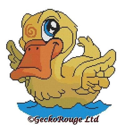 Duck, Sunny by Swirlies World Modern Cross Stitch Art Kit