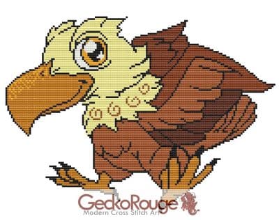 Eagle by Swirlies World Modern Cross Stitch Art Kit