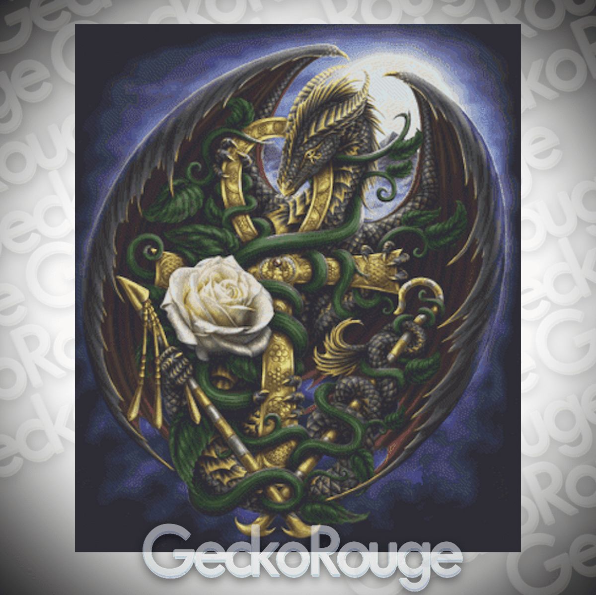 Eternal by SheBlackDragon Modern Cross Stitch Art Kit